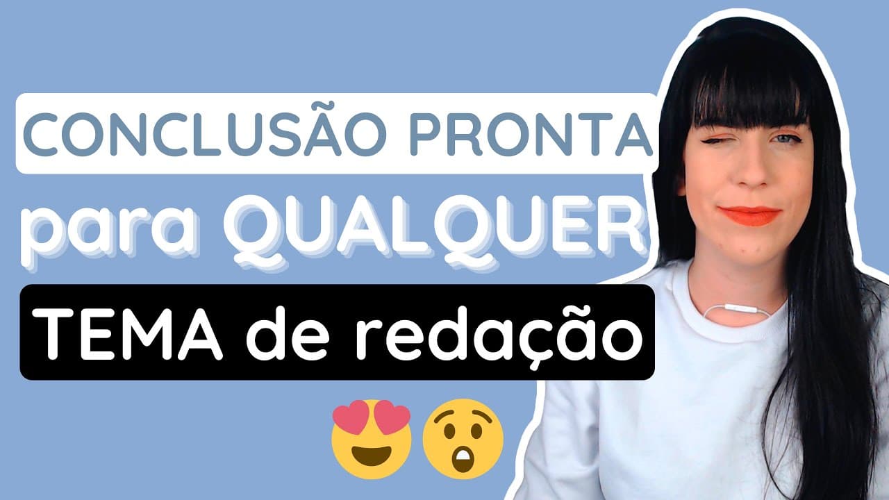 Thumbnail: Modelo PRONTO de conclusão para QUALQUER TEMA