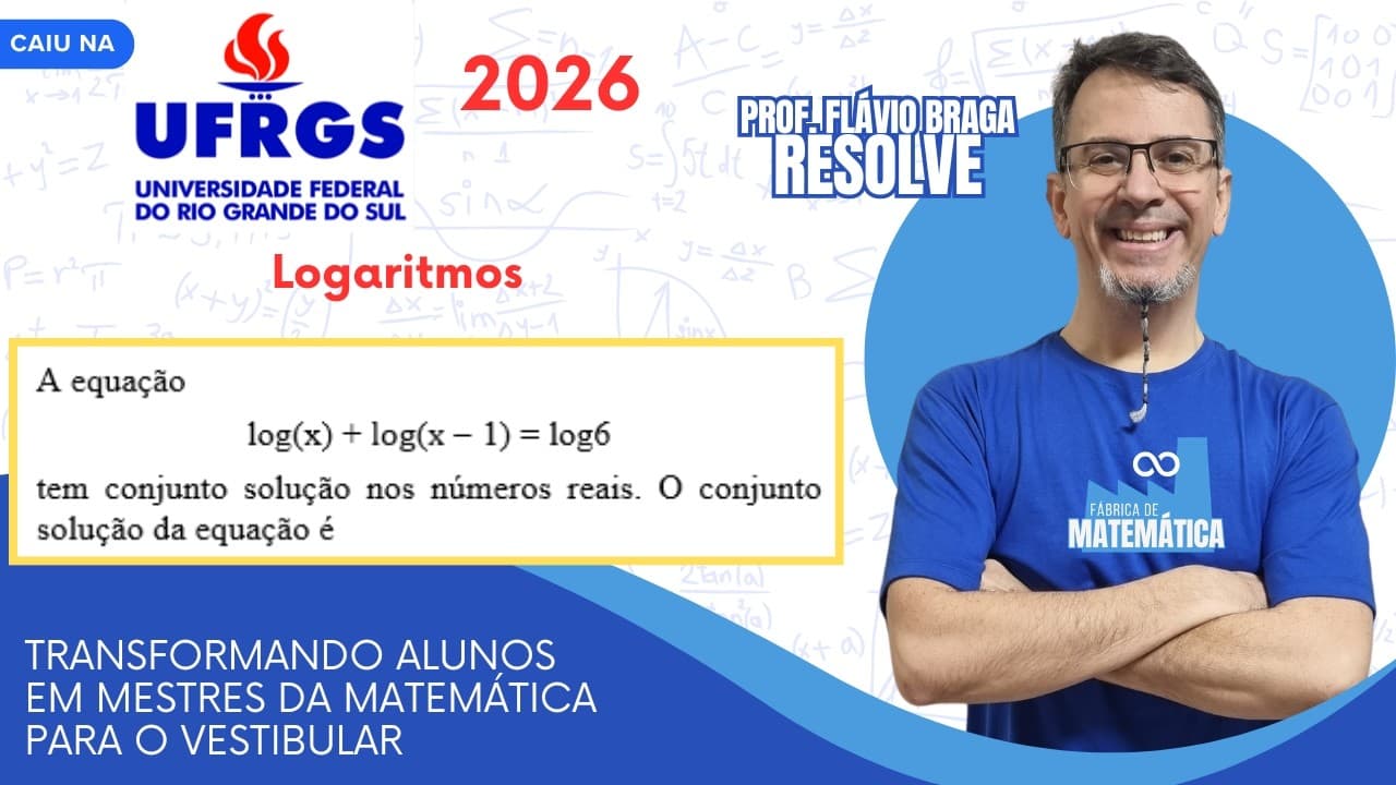Thumbnail: UFRGS 2026 - Logaritmos