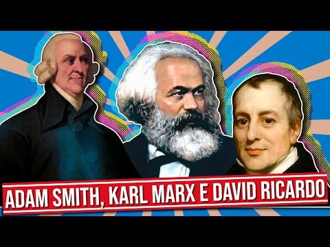 Thumbnail da aula: ADAM SMITH X KARL MARX X DAVID RICARDO