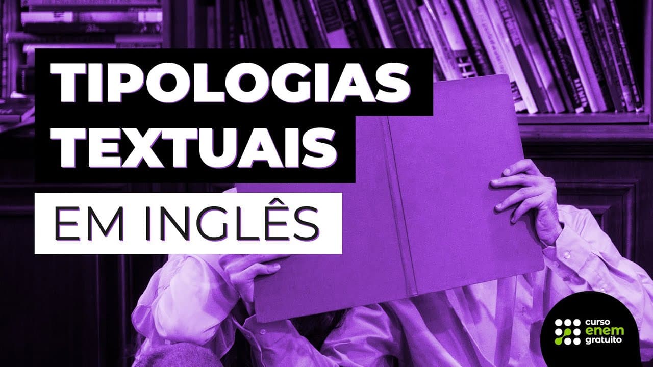 Thumbnail: COMO ESTUDAR TIPOLOGIAS TEXTUAIS EM INGLÊS | Inglês para o Enem e o Encceja | Renato Prates