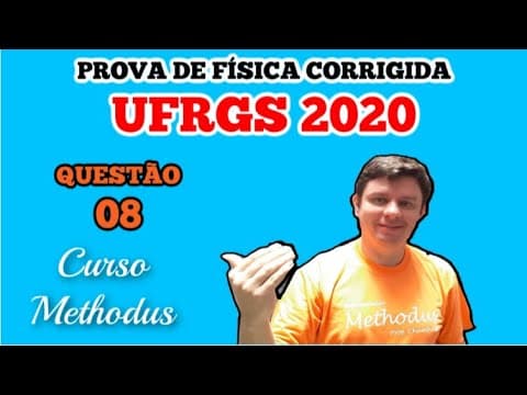 Thumbnail da aula: Questão 08 prova de física ufrgs 2020 - A figura abaixo representa um pêndulo cônico: um pequeno