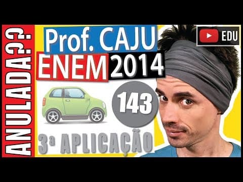 Thumbnail da aula: [ENEM 2014 3Ap] 143 📓 ÁLGEBRA Ao alugar um carro, o locatário precisa pagar R$ 60,00 por dia, e mais