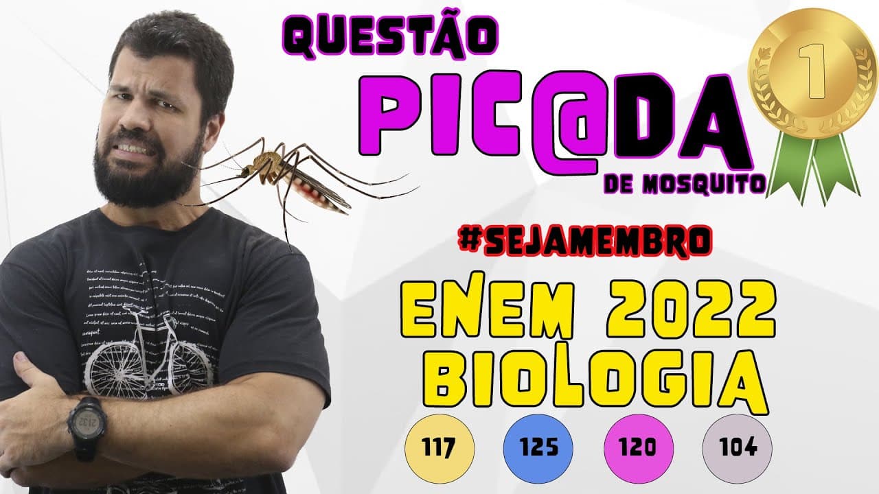 Thumbnail: Questão mais difícil de Biologia do ENEM 2022 - Na figura aleatória está representado o mosaicismo