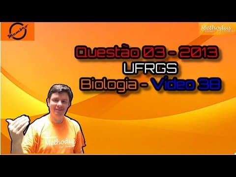 Thumbnail da aula: Questão 03 - 2013 - UFRGS - Biologia - No processo de transporte através da membrana pode ocorrer