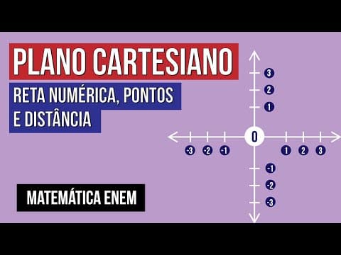 Thumbnail da aula: PLANO CARTESIANO: reta numérica, pontos e distância | Matemática para o Enem | Lucas Borguezan