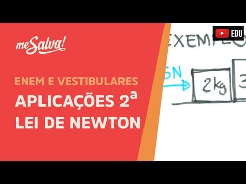 Thumbnail da aula: Segunda Lei de Newton - Exemplo 3 | ENEM e Vestibulares | Me Salva!