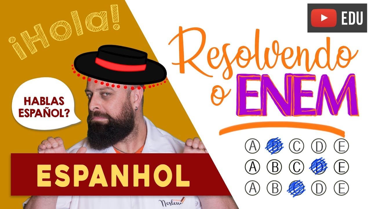 Thumbnail: Answering the ENEM - Spanish. [Prof. Noslen]