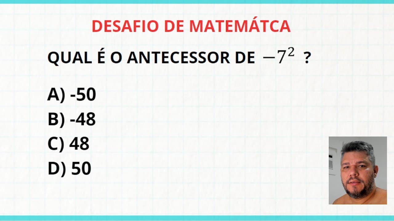 Thumbnail: DESAFIO DE MATEMÁTICA BÁSICA - A maioria se confunde!
