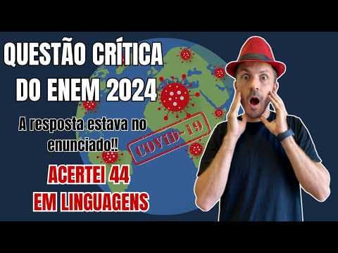 Thumbnail da aula: ENEM 2024: Um estudo norte-americano analisou os efeitos da pandemia da covid-19