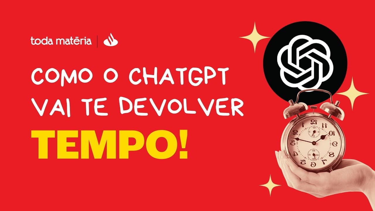 Thumbnail: Como Usar o ChatGPT Para Organizar a Sua Vida! 🤖
