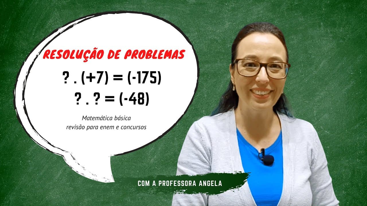 Thumbnail: Resolução de problemas com multiplicação e divisão de números inteiros -  Revisão ENEM e CONCURSOS