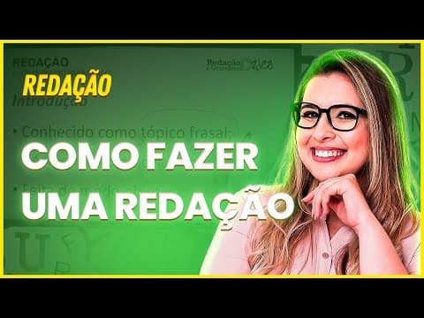 Thumbnail da aula: COMO INICIAR UMA REDAÇÃO? - Profa. Pamba