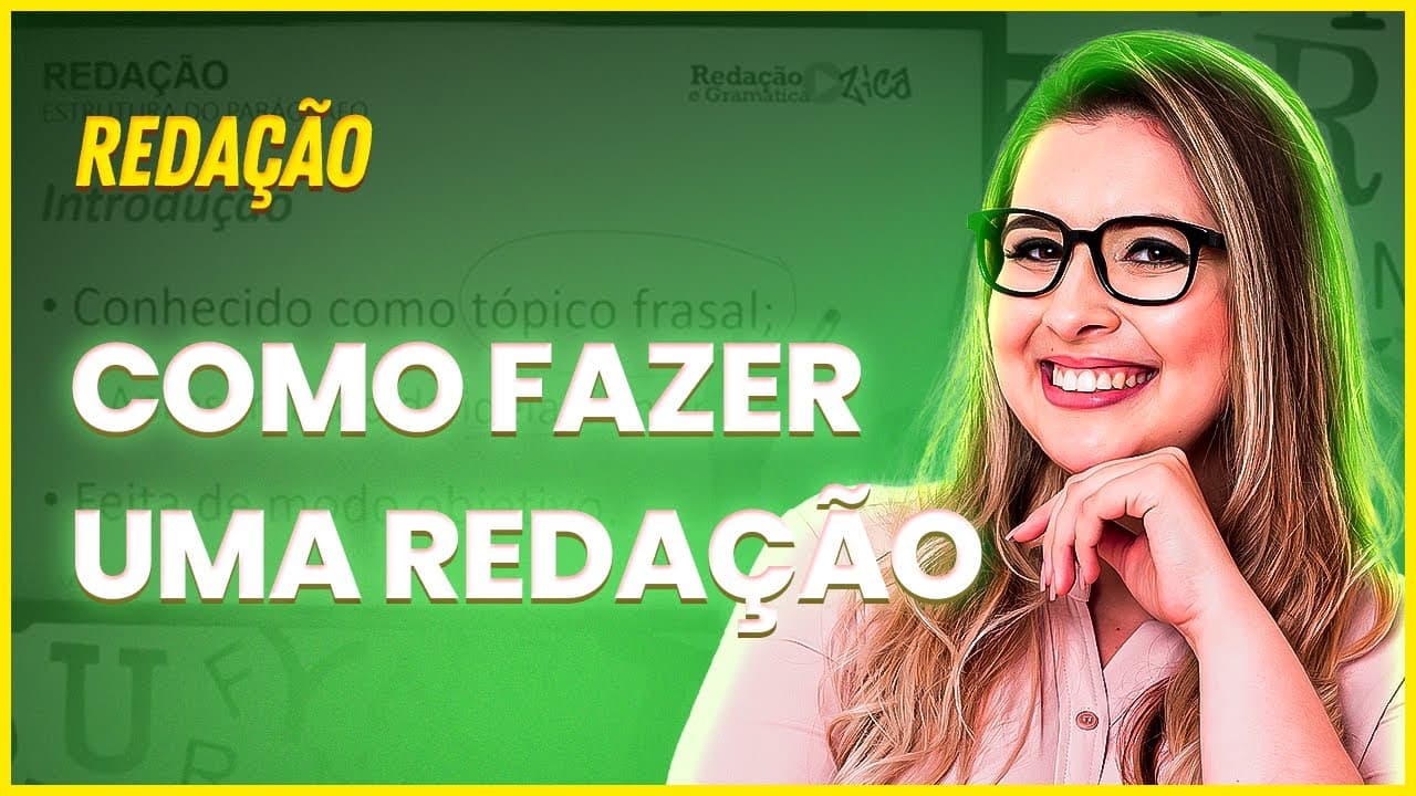 Thumbnail: COMO INICIAR UMA REDAÇÃO? - Profa. Pamba