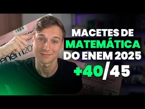 Thumbnail da aula: ✅ MACETES de MATEMÁTICA para o 2º DIA do ENEM! (ATUALIZADO 2026)