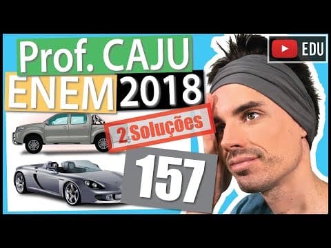 Thumbnail da aula: [ENEM 2018] 157 📓 ANÁLISE COMBINATÓRIA O Salão do Automóvel de São Paulo é um evento no qual