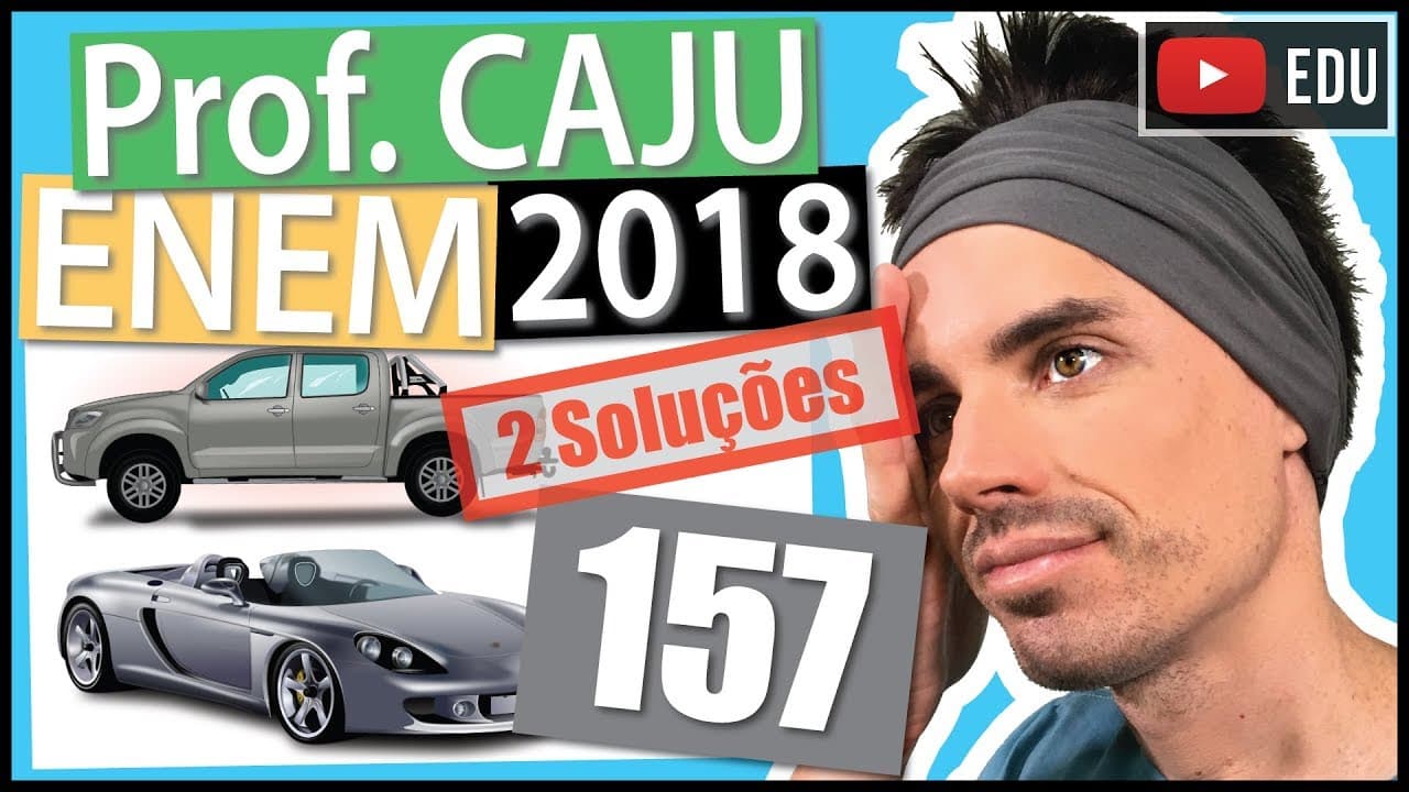 Thumbnail: [ENEM 2018] 157 📓 ANÁLISE COMBINATÓRIA O Salão do Automóvel de São Paulo é um evento no qual