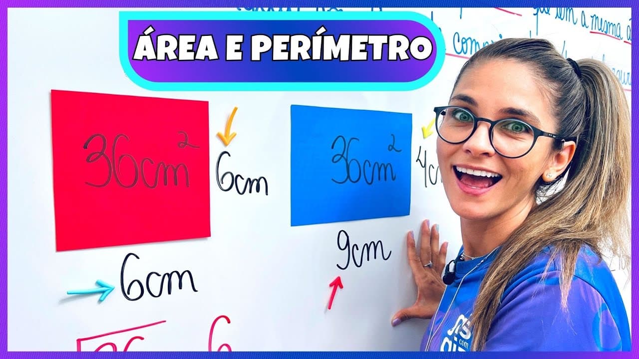 Thumbnail: ÁREA E PERÍMETRO | RESOLUÇÃO DE PROBLEMAS | EXERCÍCIOS