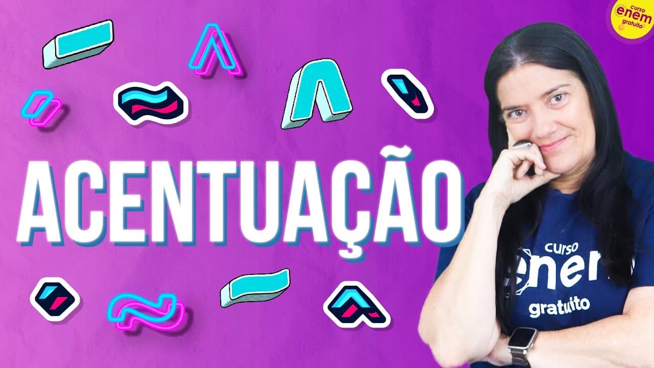 Thumbnail: COMO USAR ACENTUAÇÃO CORRETAMENTE | SÍLABA TÔNICA. Resumo de Gramática Enem. Mercedes Bonorino