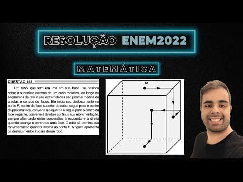 Thumbnail da aula: ENEM 2022 Um robô que tem um imã em sua base se desloca sobre a superficie externa,