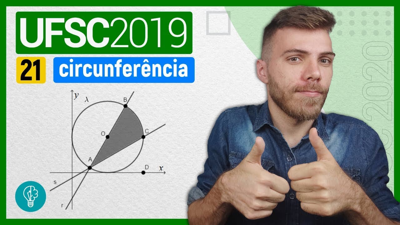 Thumbnail: 21 VESTIBULAR UFSC 2019/2 - CIRCUNFERÊNCIAS - A seguir, no plano cartesiano, são dadas as