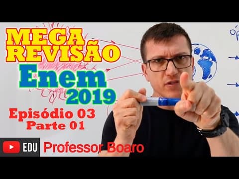 Thumbnail da aula: MEGA REVISÃO COMPLETA DE FÍSICA PARA O ENEM 2019 - Prof. Boaro - EPISÓDIO#3 - PARTE #1