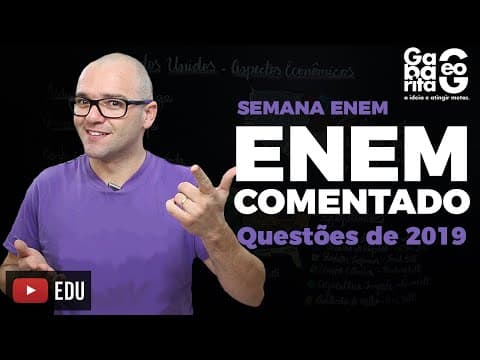 Thumbnail da aula: GEOGRAFIA - ENEM COMENTADO 2019 - QUESTÃO 89 CADERNO AZUL - Os moradores de Utqiagvik passaram...