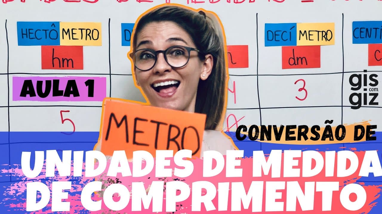 Thumbnail: MEDIDAS DE COMPRIMENTO - CONVERSÃO DE UNIDADES DE MEDIDA #01