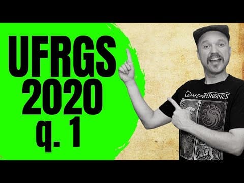 Thumbnail da aula: História: UFRGS 2020 [q. 1]