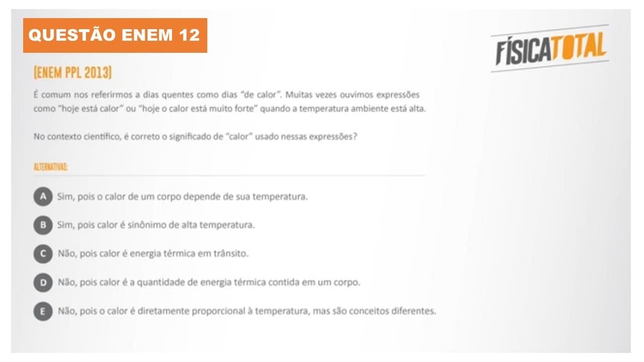 Thumbnail: Lista 02 EXEMPLO 12 Temperatura e Calor