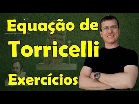Thumbnail da aula: EQUAÇÃO DE TORRICELLI - Cinemática - Aula 9 - EXERCÍCIO RESOLVIDO - Prof. Marcelo Boaro