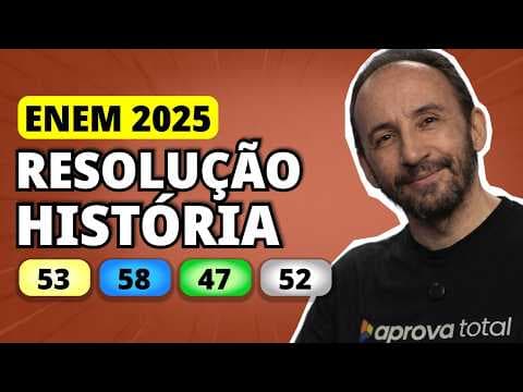 Thumbnail da aula: ENEM 2025 HISTÓRIA – Questão 53 | Em 1872, havia mais de 1 milhão de votantes, correspondentes a 13%