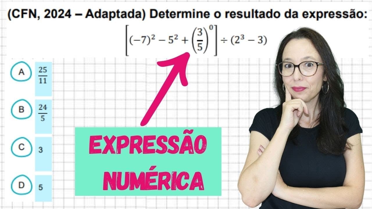 Thumbnail: EXPRESSÕES COM POTÊNCIAS, PARÊNTESES E COLCHETES
