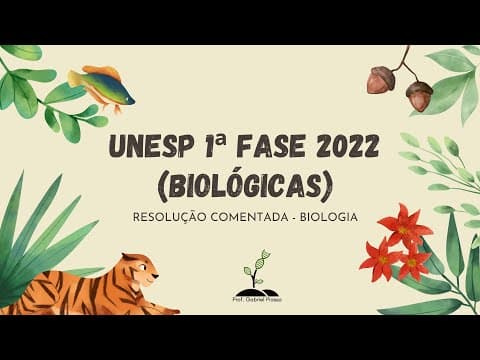 Thumbnail da aula: Biologia UNESP 2022 1ª Fase - Resolução Comentada Prova Biológicas