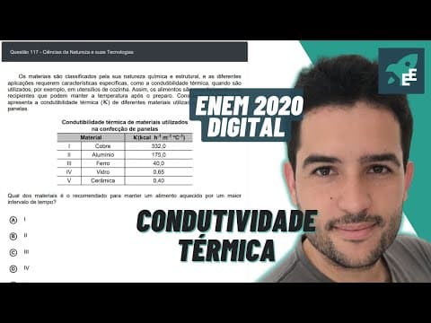Thumbnail da aula: Os materiais são classificados pela sua natureza química - FÍSICA EXATAS ENEM 2020 DIGITAL