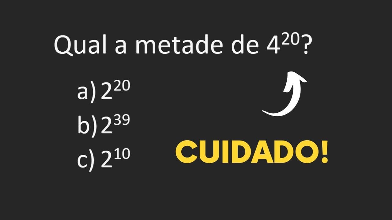 Thumbnail: 98% dos alunos erram! - [Desafio de matemática básica]