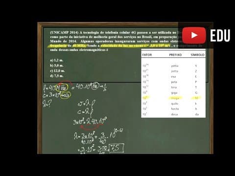 Thumbnail da aula: Vestibular - UNICAMP 2014 - Ondulatória