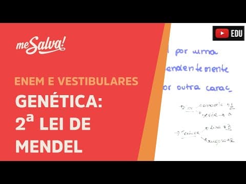 Thumbnail da aula: Me Salva! GEN12 - Genética - Segunda Lei de Mendel