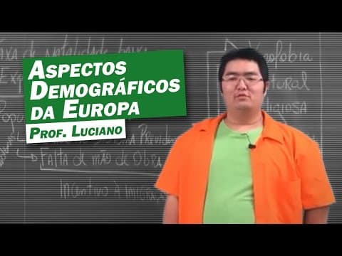 Thumbnail da aula: Geografia - Aspectos Demográficos da Europa
