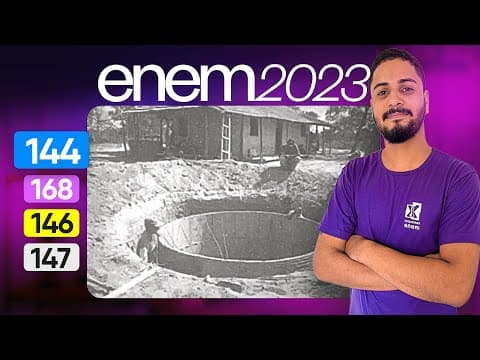 Thumbnail da aula: Questão 144 - Caderno Azul | Geometria Espacial | MATEMÁTICA ENEM 2023