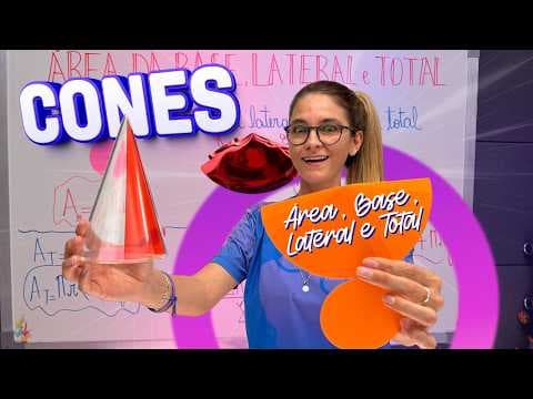 Thumbnail da aula: Cone: Como Calcular Área da Base, Lateral e Total (Resumão)