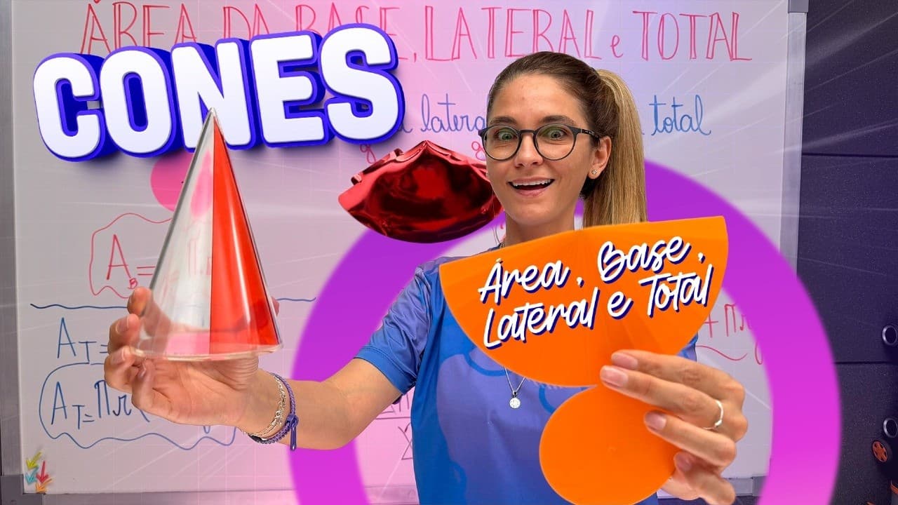 Thumbnail: Cone: Como Calcular Área da Base, Lateral e Total (Resumão)