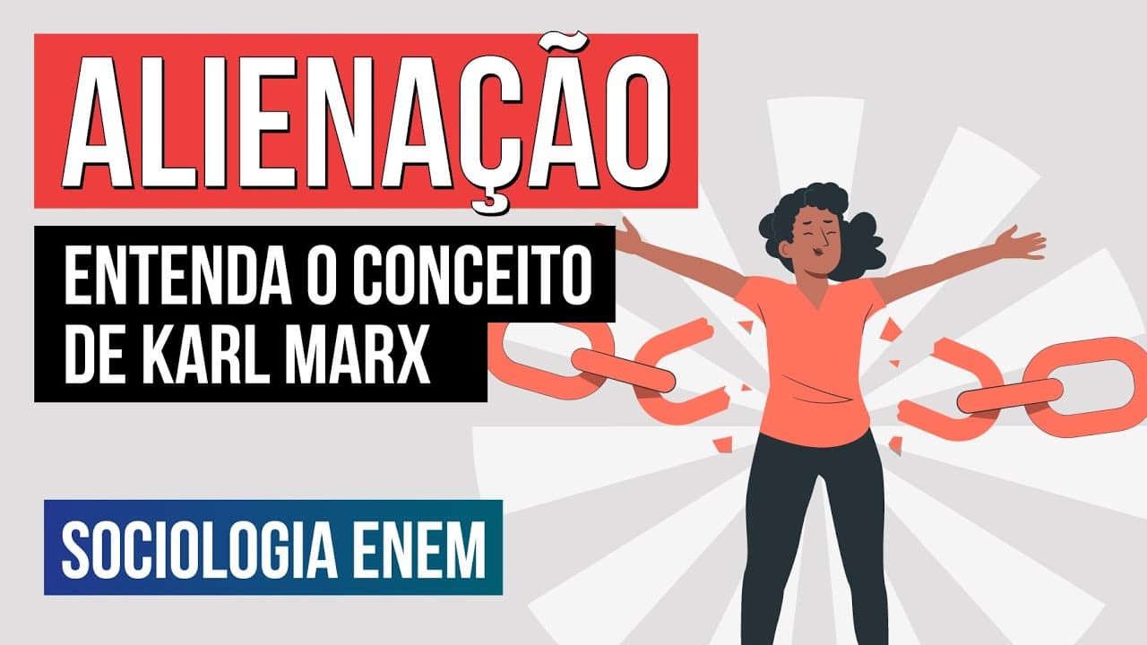 Thumbnail: ALIENAÇÃO: entenda o conceito de Karl Marx | Sociologia para o Enem | Fábio Luís Pereira