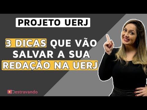 Thumbnail da aula: 3 informações ESSENCIAIS para a redação da UERJ