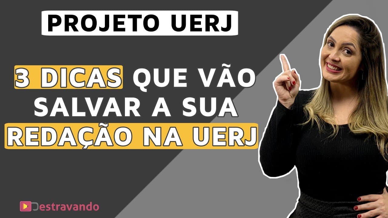 Thumbnail: 3 informações ESSENCIAIS para a redação da UERJ