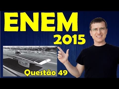 Thumbnail da aula: ENEM 2015 - QUESTÃO 49 - PROVA AZUL - FISICA - Prof.  Marcelo Boaro