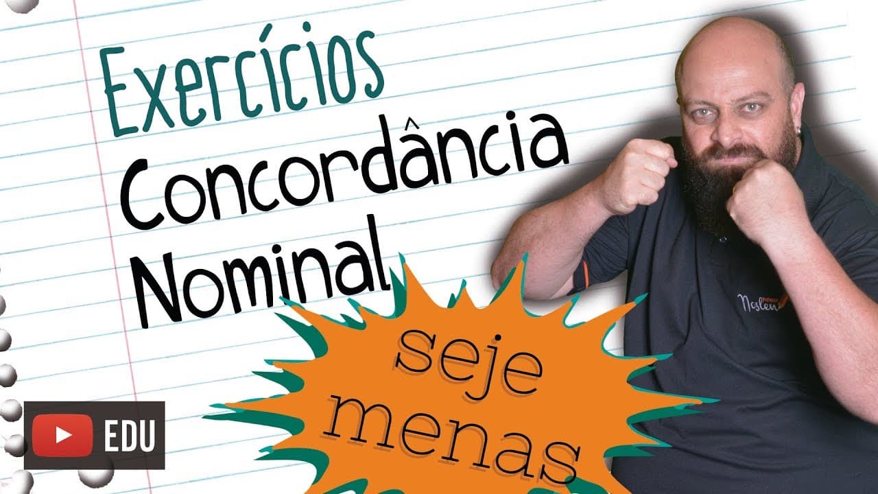 Thumbnail: Exercícios de Concordância Nominal [Prof Noslen]