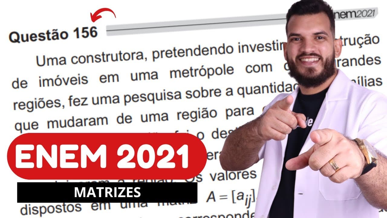 Thumbnail: ENEM 2021 | Questão 156 - Prova Amarela