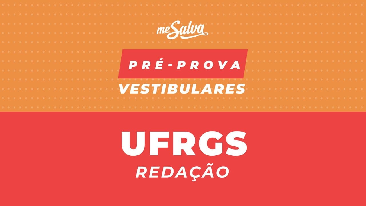 Thumbnail: PRÉ-PROVA REDAÇÃO UFRGS 2020