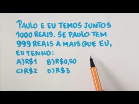 Thumbnail da aula: Esse problema vai fritar sua mente!
