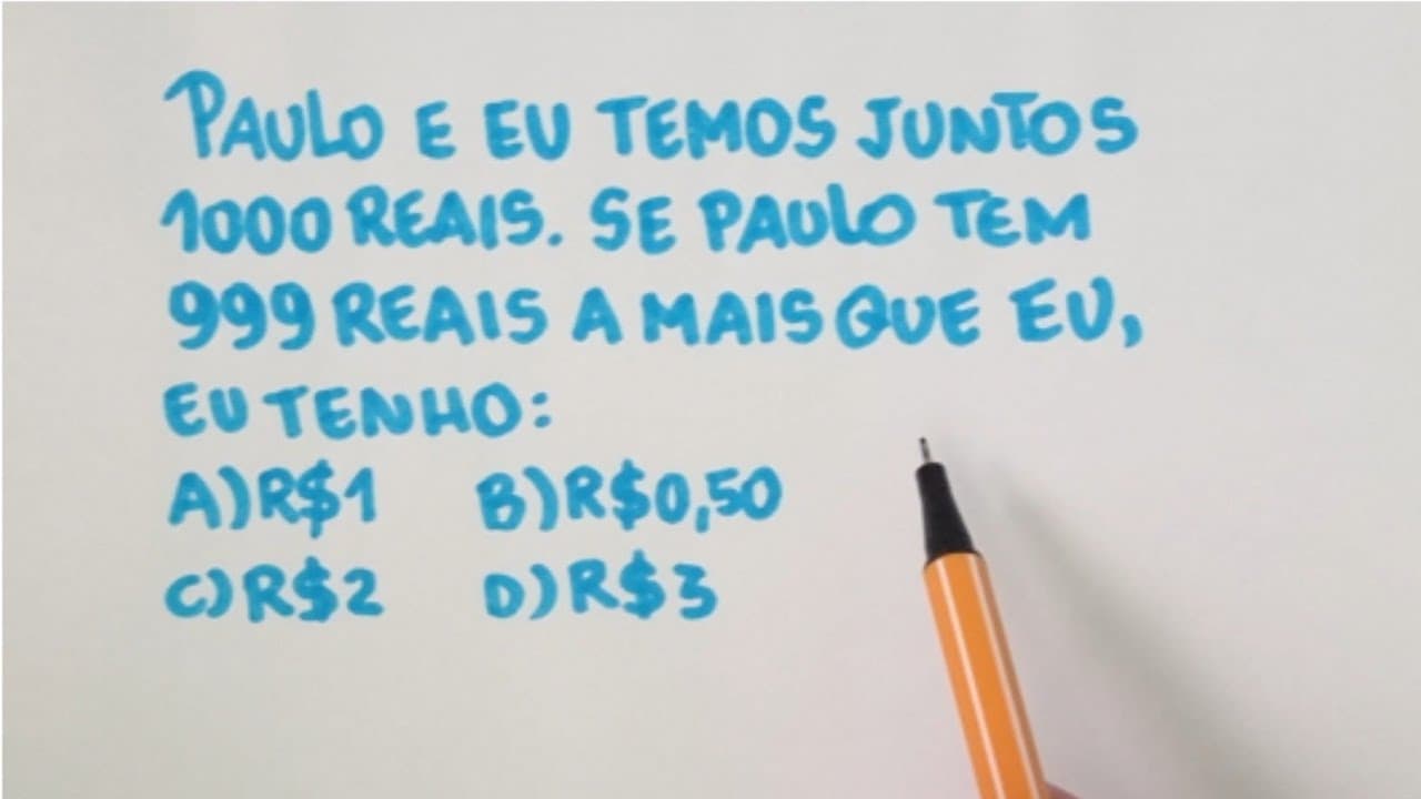 Thumbnail: Esse problema vai fritar sua mente!
